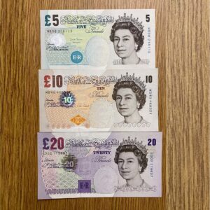 Counterfeit British Pounds Sterling