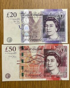 Counterfeit British Pounds Sterling