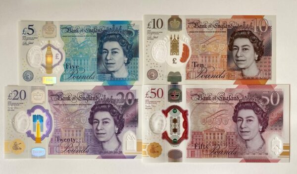 Counterfeit British Pounds Sterling